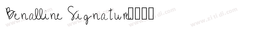 Benalline Signature字体转换